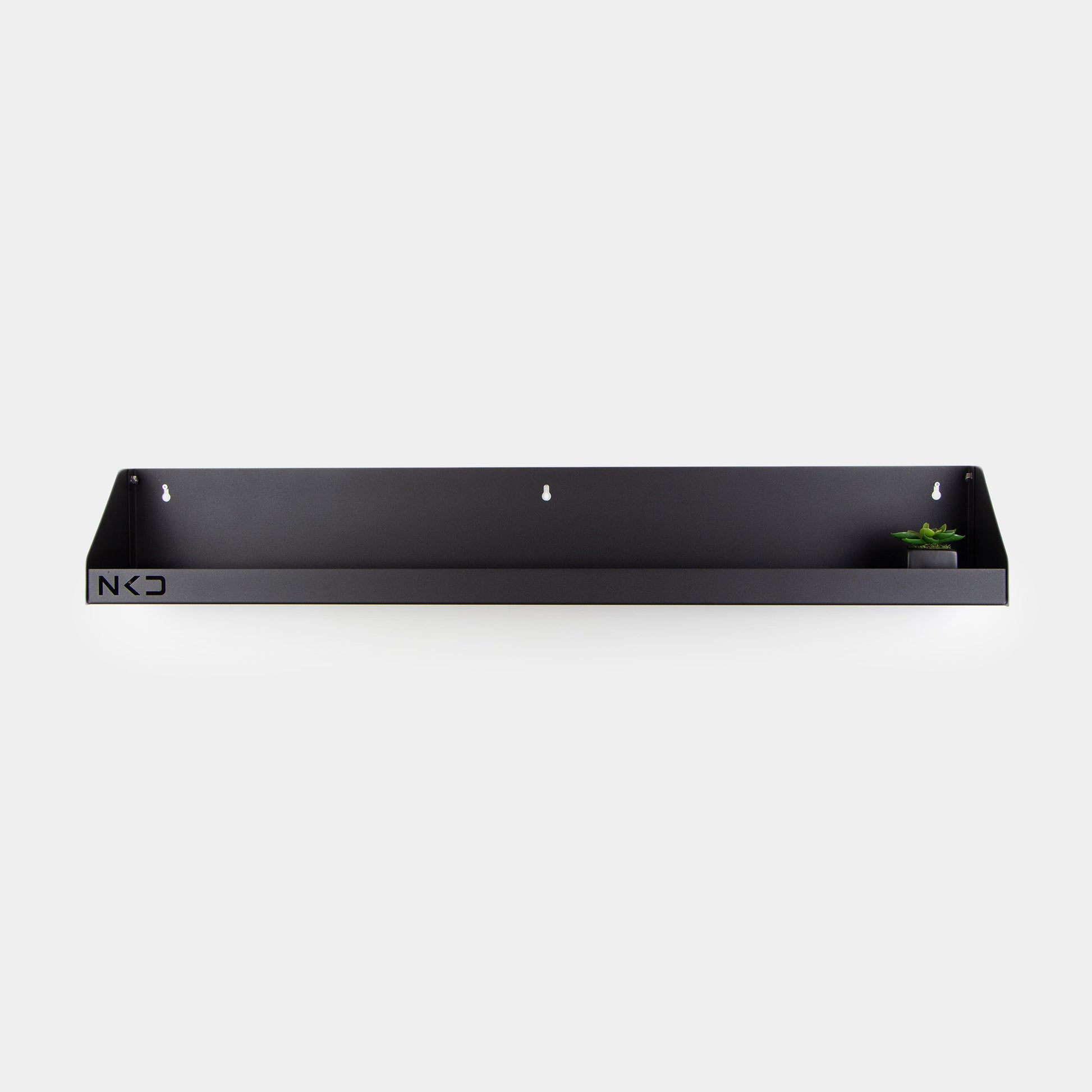 Metal floating shelf
